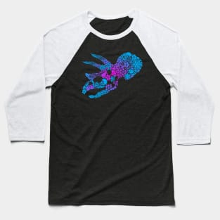 Dia De Los Muertos Triceratops Skull Baseball T-Shirt